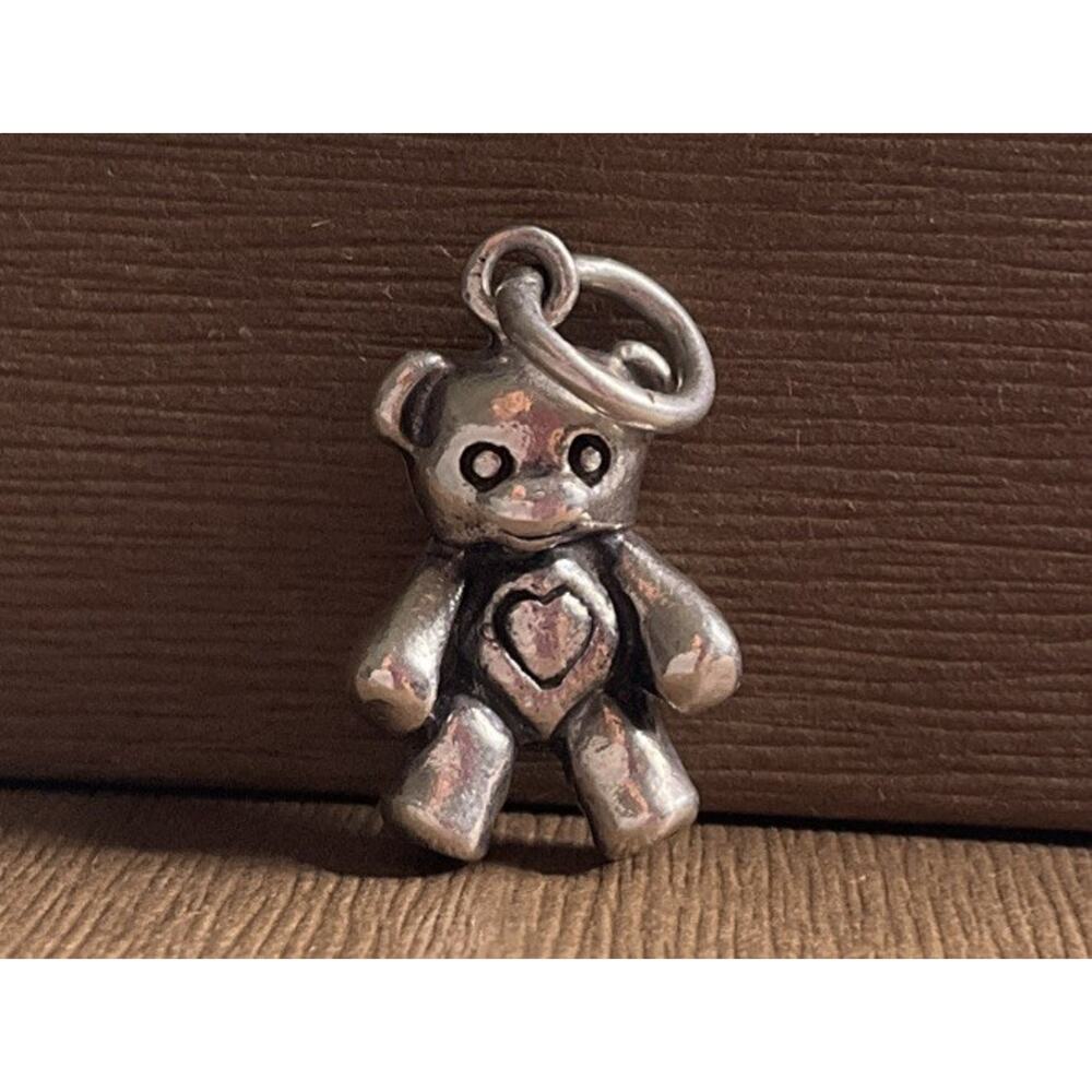 Vintage Sterling Silver Teddy Bear Charm